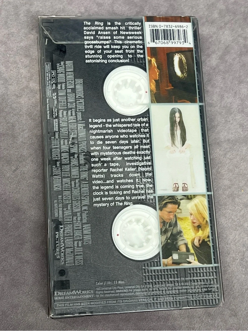 The Ring VHS Movie Cover - Blue